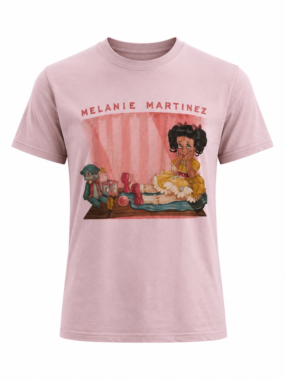 Melanie Martinez Cry Baby Pink Graphic T Shirt Womens XL Tultex Band Tee